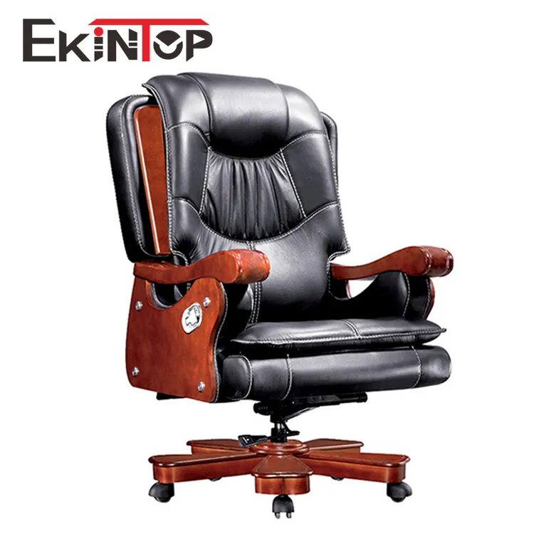 Ekintop new design luxury leather office massage chair hot sale boss chair