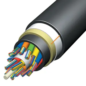Aireal-Cable de fibra óptica de un solo modo para exteriores, Cable de fibra óptica ADSS OFC de 24 núcleos