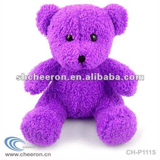 Oso de peluche morado de juguete|