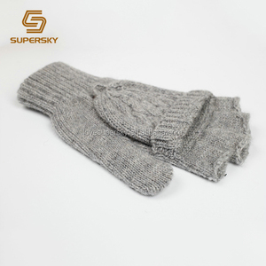 Guante de invierno de alta calidad, manopla de moda con Color gris, novedad, venta al por mayor - Product Image 3