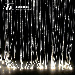 10w RGB Color Changing Led <strong>Fibre</strong> <strong>Optic</strong> Curtain <strong>Light</strong> Waterfall Lighting - Product Image 1