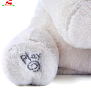 Suave lindo perro de peluche hablar cantar pequeño animal de peluche cachorro para Kid chica chico bebé adolescente niño blanco - Product Image 4