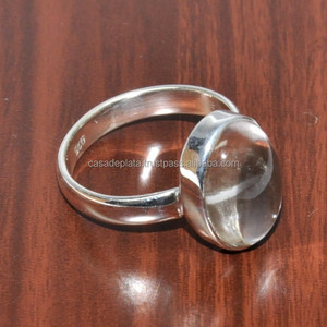 Oval Shape <b>Crystal</b> Quartz Gemstone 925 Sterling Silver <b>Ring</b> Jewelry - Product Image 2