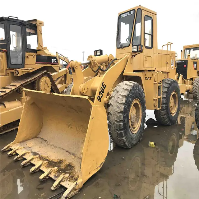 Cargadora de ruedas usada gato 966C Original de Japón/Caterpillar frente cargadora de ruedas 936E 950 de 966 Caterpillar 936e cargadora de ruedas