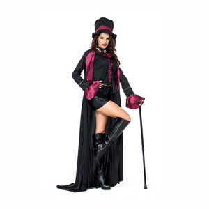 <span class=keywords><strong>Disfraz</strong></span> de Halloween Sexy para <span class=keywords><strong>mujer</strong></span>, vestido de <span class=keywords><strong>mago</strong></span> negro - Product Image 2