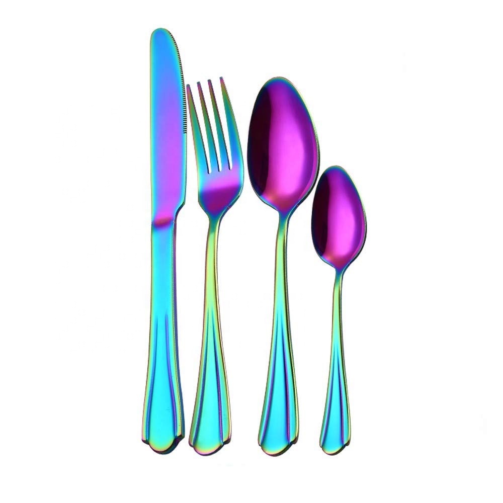 Küche Royal Line Retro vergoldet Oneida Besteck und farbiges Besteck Sterling Edelstahl Gold Besteck Set| Alibaba.com