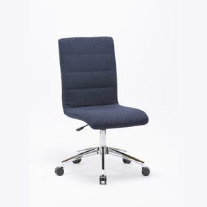 Silla de Oficina Moderna de Tela Azul, Giratoria, Ejecutiva, Sin Brazos, Opción de Venta al Por Mayor Disponible - Product Image 1