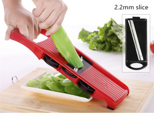 OEM 6 mảnh lưỡi mandoline slicer + 1 julienne Peeler rau Slicer Trái Cây Rau công cụ phụ kiện nhà bếp - Product Image 4
