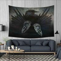 Gothic Tapestry In Fantasy Stijl Spreuken Spiritualiteit Pentagram Symbolen En Kaarsen Art Wall Decor