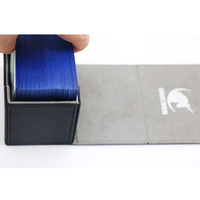   Boîte de rangement pour cartes personnalisée avec 80+ et 100+ emplacements, en cuir PU de haute qualité, étui pour cartes en velours premium pour usage industriel