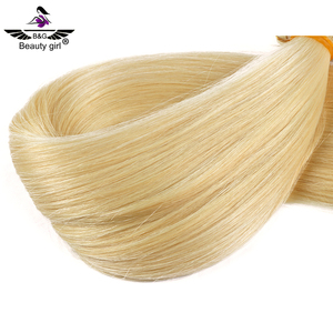 Kuwait salon best quality double drawn blonde <span class=keywords><strong>color</strong></span> 613 virgin European invisible tape hair extension capelli umani - Product Image 2