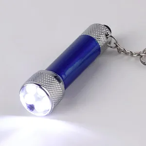 Portachiavi in alluminio 5 LED Mini Torcia Elettrica Della Luce di Campeggio Portatile Della Lampada