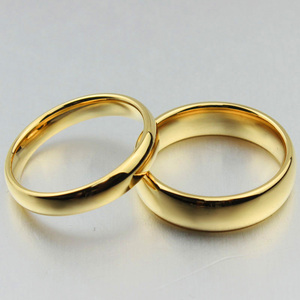 Nouvelle Arrivée <span class=keywords><strong>OBE</strong></span> – Bague de Mariage Simple en Acier Tungstène Plaqué Or de 6 mm de Largeur pour Couples, Vente en Gros - Product Image 3