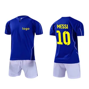 OEM Fashionable custom blank blue white soccer jersey design