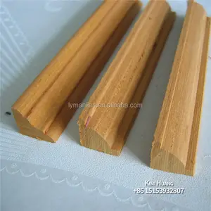 सागौन की लकड़ी मार्जिन कंगनी डिजाइन के लिए सजावटी लकड़ी moldings