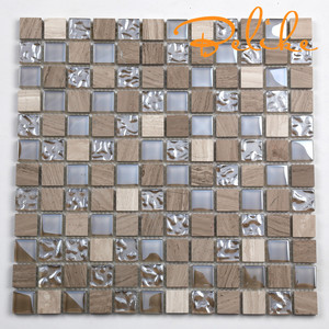 Mosaico in Vetro <span class=keywords><strong>Perlato</strong></span> Effetto <span class=keywords><strong>Marmo</strong></span> per Rivestimento Pareti, Elegante e Decorativo per Facciate e Interni - Product Image 4