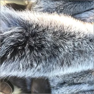 High Quality Natural Color Silver Fox Fur Skin/Real Fur Pelt For Sale