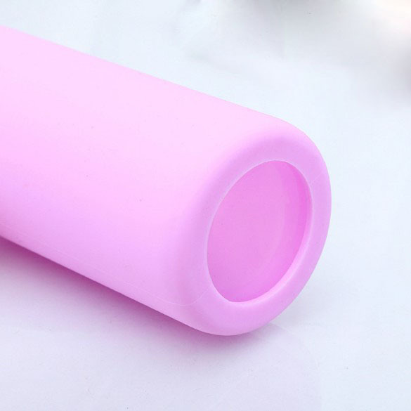 550ml Food grade Borosilicate glass sports water bottle with silicone sleeve