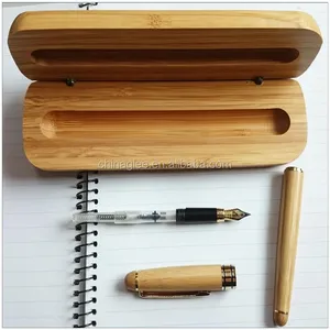 <span class=keywords><strong>Stylo</strong></span> <span class=keywords><strong>plume</strong></span> en bois grainé électro-plaqué <span class=keywords><strong>personnalisé</strong></span> avec emballage cadeau, fabriqué en Chine - Product Image 1