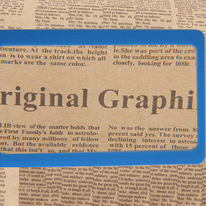 1 قطعة المحمولة 3X التكبير المكبر صفحة كاملة القراءة المعونة عدسة المكبر ورقة جيب حجم بطاقة الائتمان البلاستيكية المكبرة الزجاج - Product Image 4