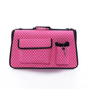 Polka dot princess cute dog carrier carry tote bag pet cages carriers