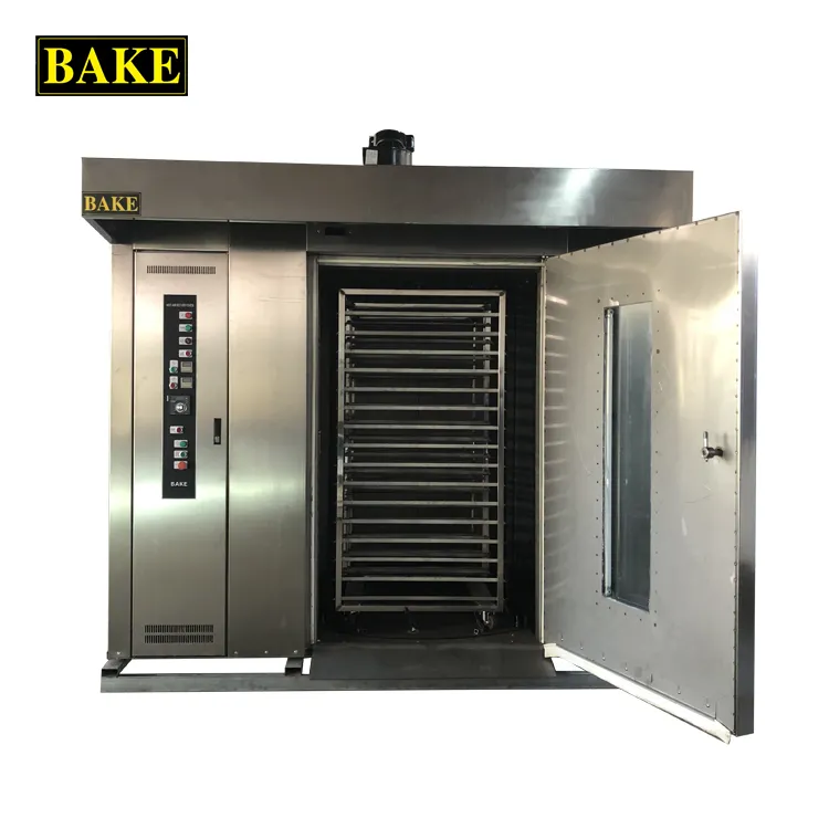 Автоматическая Промышленная большая Вращающаяся печь для производства хлеба, Хлебопекарная машина в Китае