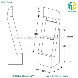 Top venta supermercado de metal gancho de <span class=keywords><strong>la</strong></span> exhibición/soporte de exhibición de gancho - Product Image 6