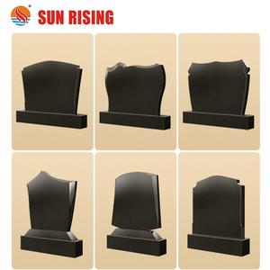 Fabbrica Diretta Nero Granito Pietra Tombale Monumento per il mercato Russo - Product Image 5