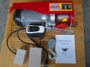 Mini équipement de levage de chantier Modèle Pa500 Treuil électrique de 500 kg avec télécommande sans fil - Product Image 4