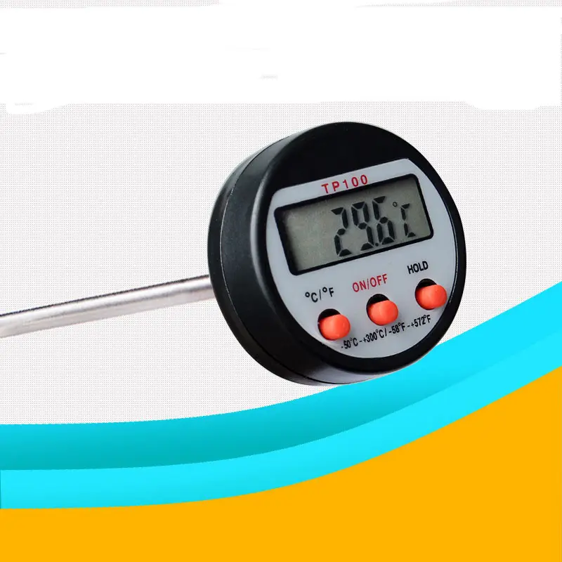 Digital Food Thermometer Cooking Meat Hot Water Measure Kitchen Tool TP100