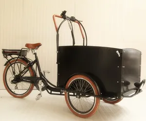 3 轮 bakfiet 电动最便宜的电动食品交付自行车货物三轮车
