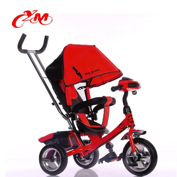 L'allemagne et La Pologne marché modèles enfants tricycle avec chariot/multifonctionnel bébé tricycle 4 en 1/bébé tricycle avec grande roue