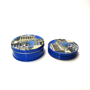 ที่รองแก้วโลหะแบบสั่งทำ,ชุดแผ่นรองแก้วเคลือบดีบุกฉนวนกันความร้อนพิมพ์ลาย - Product Image 5