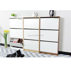 Venta caliente del gabinete del zapato <span class=keywords><strong>de</strong></span> madera moderna del gabinete del zapato para la sala - Product Image 1