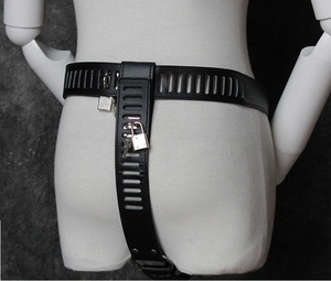 Bondage Adjustable Leather Locking G- String Underwear <strong>Chastity</strong> <strong>Belt</strong> for <strong>Female</strong> Women - Product Image 4