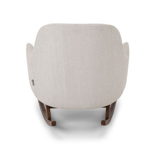 Silla Mecedora Moderna de Madera y <span class=keywords><strong>Goma</strong></span> con Tapicería de Tela <span class=keywords><strong>para</strong></span> Personas Mayores - Product Image 4