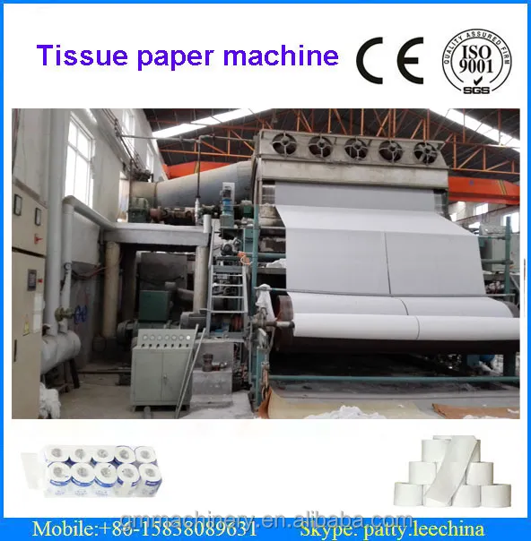 Gm napkin paper roll making machine, raw matrial, waste paper