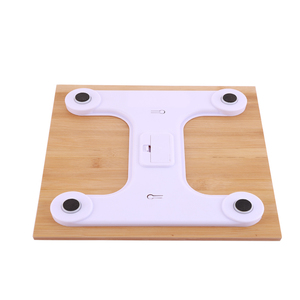 180kg 디지털 욕실 스케일 천연 방수 대나무 플랫폼 OEM 맞춤형 0.1kg 정밀 체중계 - Product Image 4