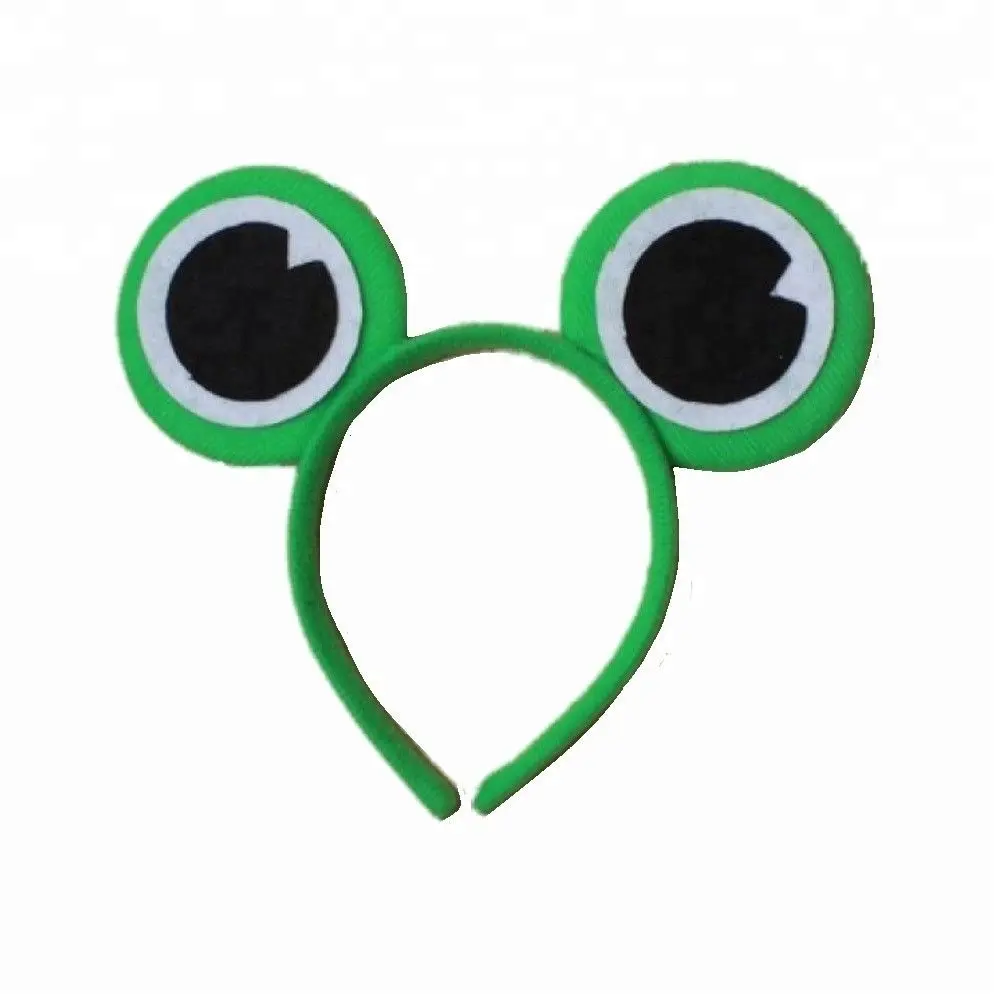 Green Frog Eyes Alice Hair Band Headband Animal Ear Fancy Dress Party Hen Accessories SA2288