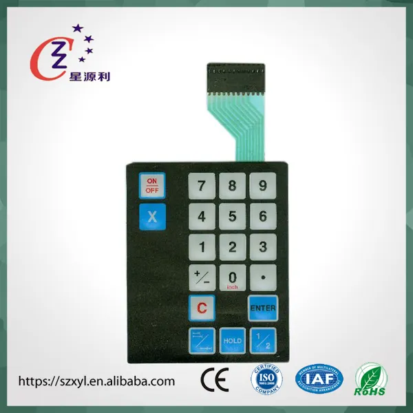 Calcular matriz Tablet interruptor electrónico sensible membrana impermeable teclado táctil