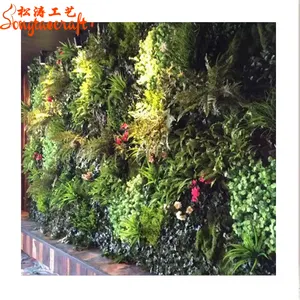 Factory price of artificial grass table runner artificial grass with flower