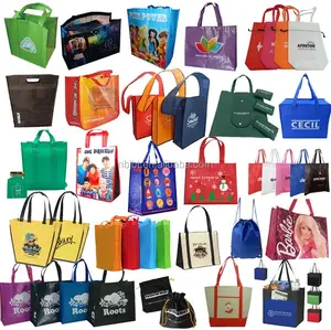 最高品質のプロモーションラミネート不織布バッグ/不織布ショッピングバッグ/かわいい再利用可能なショッピングバッグ