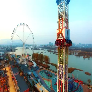 Popüler heyecan verici eğlence parkı sky drop tower rides