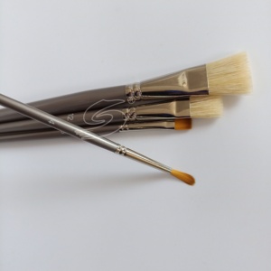 Échantillon gratuit 4 Pièces mélangées cheveux professionnelle de fourniture directe d'usine acrylique <span class=keywords><strong>aquarelle</strong></span> artiste brosse ensemble - Product Image 6