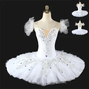 Vestido de tutú de Ballet de talla personalizada para niñas, falda blanca de Lago de los Cisnes, gran oferta