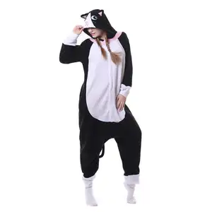 Mèo onesies đồ ngủ cực Fleece vải trang phục Ăn mặc