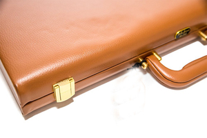 Brown Leather <strong>Backgammon</strong> <strong>Set</strong> - Product Image 3