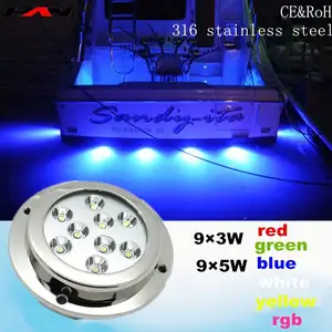 High quality IP68 waterproof led yacht dock lights for fishing boat SS316 underwater LED boat lights LED YACHT LIGTH