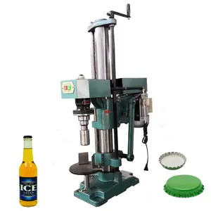 New Cheap semi automatic crown capping machine beer bottle ring pull crown cap capping machine