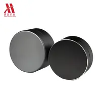 Caja redonda de metal pulido y anodizado, cnc, servicio mecanizado de China, caja de aluminio personalizada para auriculares